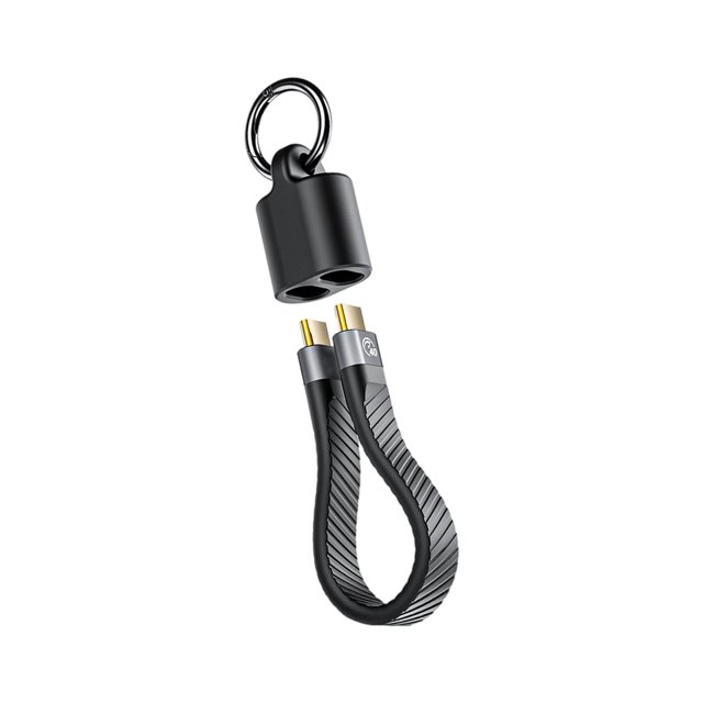 USB C Keychain Data Cable 10/20/40Gbps 60/100/240W Fast Charging Cable 4K Video Transfer Gold Plate Connectors