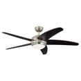 thumbnail image 1 of Westinghouse Bendan 52" Indoor Ceiling Fan with Dimmable LED Light Fixture - Satin Chrome, 1 of 6