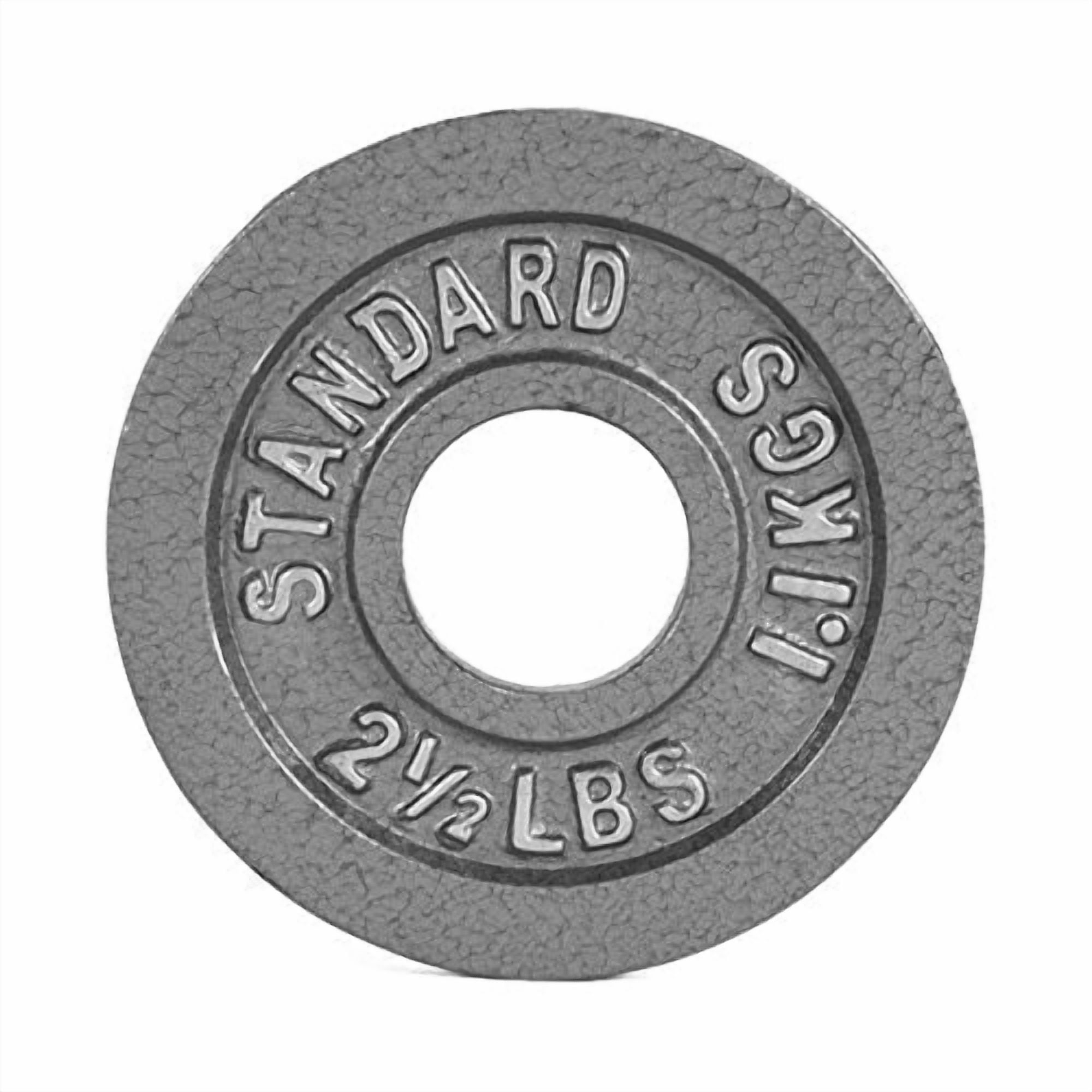 CAP Barbell 2-Inch Olympic Cast Iron Weight Plate, Grey, 25 lb