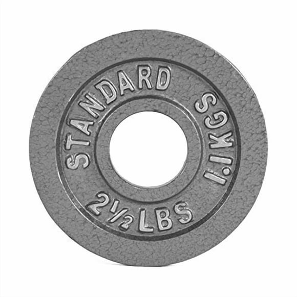CAP Barbell 2-Inch Olympic Cast Iron Weight Plate, Grey, 2.5 lb