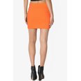 thumbnail image 3 of TheMoogan Women's Basic Stretch Cotton High Waist Double Layer Tube Mini Skirt, 3 of 7