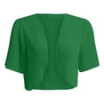 thumbnail image 4 of Timegard Shrugs for Dresses Summer Lightweight Chiffon Short Sleeve Open Front Beach Casual Flowy Top, 4 of 4