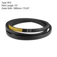 thumbnail image 2 of Unique Bargains B72 V-Belts 72' Pitch Length, B-Section Rubber Drive Belts 2pcs, 2 of 3