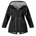 thumbnail image 1 of MesaSe Coupe-Vent Imperméable à Capuche pour Femmes avec Fermeture Éclair, Doublé, Léger, Manteau de Pluie d'Extérieur 4TG, 1 of 3