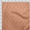 thumbnail image 3 of oneOone Georgette Viscose Peach Fabric Floral & Flying Swan Block Sewing Craft Projects Fabric Prints By Yard 42 Inch Wide, 3 of 4