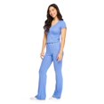 thumbnail image 4 of No Boundaries Women's Pointelle Tee 2-Piece Set, 4 of 6