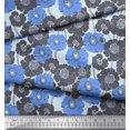 thumbnail image 3 of Soimoi polyester Crepe Fabric Artistic Flower Decor Fabric Printed Yard 52 Inch Wide, 3 of 3