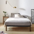 thumbnail image 4 of Mainstays Queen 14" Metal Platform Bed Frame with Wood Slats, Storage Space Under Frame, No Box Spring Required, Black/Wood, 4 of 9