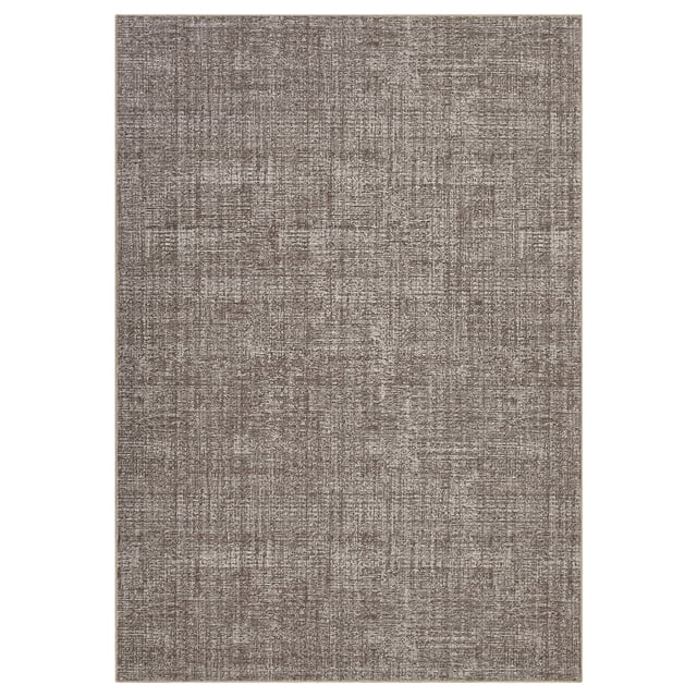 Modern Washable Area Rug 9x12 for Living Room, Bedroom, or Dining Room – Soft Low Pile, Collapsible, Non-Slip, Mark Resistant Carpet – Easy to Clean Neutral Floor Mat,brown