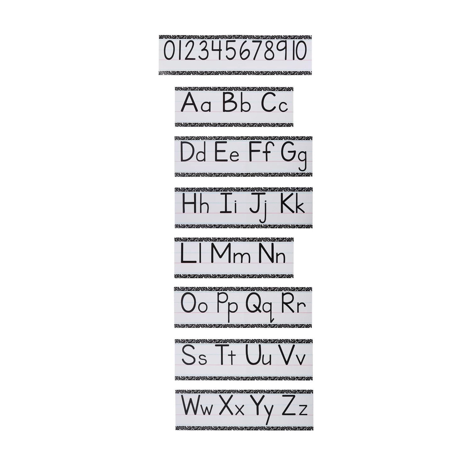 Bandes murales de lettres et de chiffres Pen+Gear