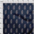 thumbnail image 3 of oneOone Cotton Poplin Black Fabric Asian Block Floral Sewing Craft Projects Fabric Prints By Yard 56 Inch Wide, 3 of 4