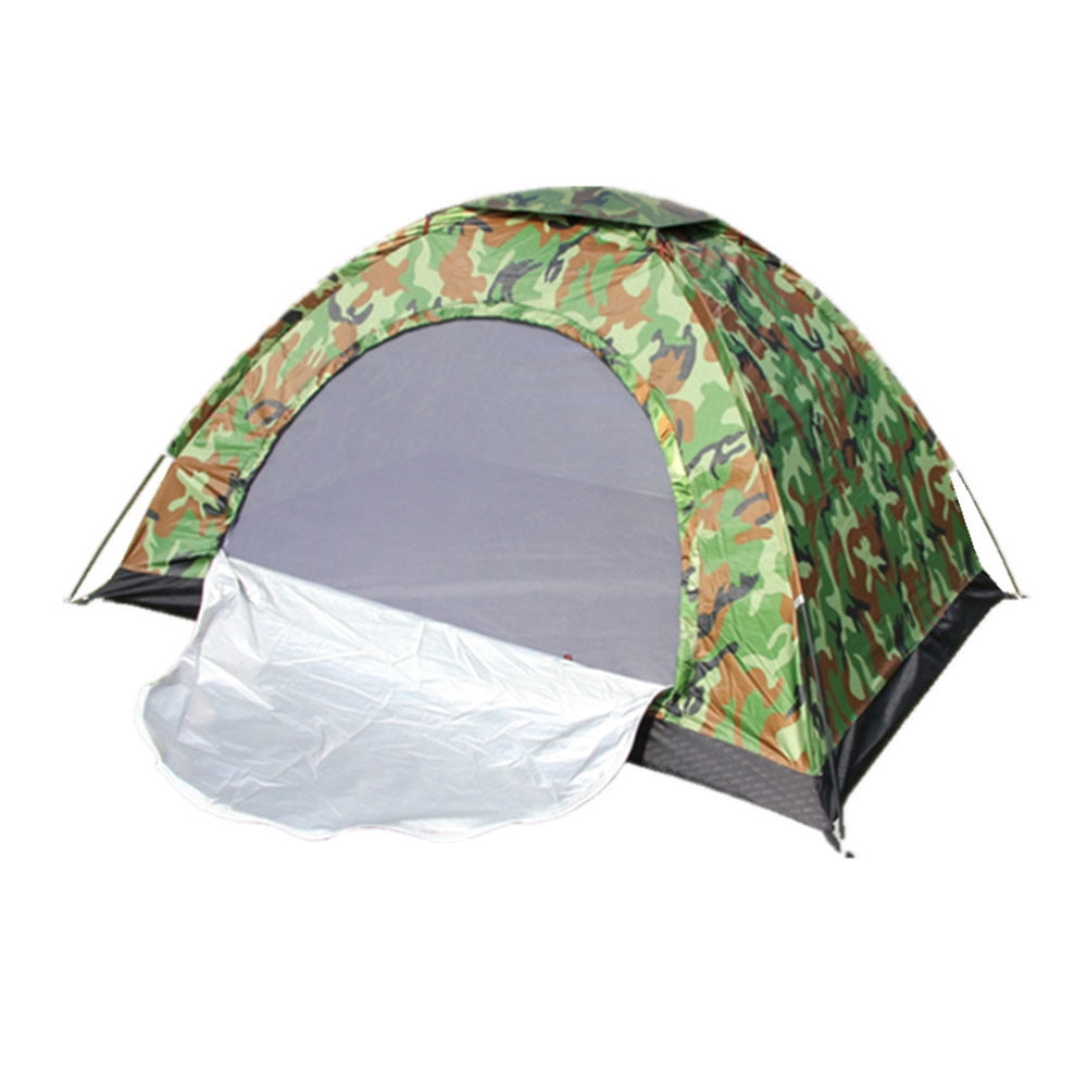 Outdoor Camping Tent Portable Water Resistant Tent Single Person Tent with Mesh Door Window Carry Bag for Camping Hiking Fishing Indoor
