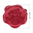 thumbnail image 2 of Unique Bargains Wax Seal Stickers, 50 Pcs Embossed Self Adhesive Happy Birthday Sticker, Red, 2 of 5