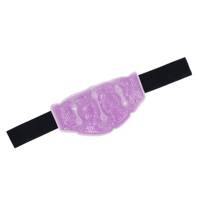 Hot Cold Gel Bead Ice Pack, Relieves Neck Discomfort, Adjustable Strap, Soft Plush Cover, Multi Situation Use