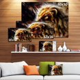 thumbnail image 3 of Dymo Design Art Majestically Peaceful Lion Canvas Print, 3 of 3