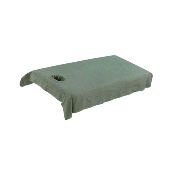 facefd Reusable Washable Cotton Acupuncture Massage Table Bed Pad Cover Green