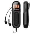 thumbnail image 4 of [Mini Radio Noire], Radio Portable Fm Rechargeable Radio de Poche avec Réception Syntonisation Numérique Écran Lcd Clip Ceinture Son Stéréo Prise Écouteurs pour Gym Jogging Marche Camping, 4 of 7