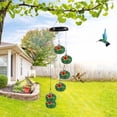 thumbnail image 4 of Fesfesfes Clearance Wind Chime Feeder,Copper Hummingbird Feeder with 6 Musical Tubeses, Solar-Powered Garden Sound Decor multicolour, 4 of 5