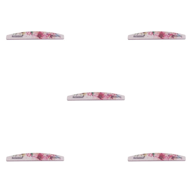 ZheElen 320/320 Grit Files Buffer Board Colorful Manicure Polisher Files 2# 1pcs 5Set