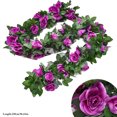 thumbnail image 2 of Guirlande de Roses Artificielles Suspendue Simple Fausse Vigne de Roses Guirlande Florale Décoration, 2 of 10