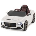 thumbnail image 1 of Costway 12V Licensed Bentley Bacalar Kids Electric Ride-on Car with Remote Control White, 1 of 10