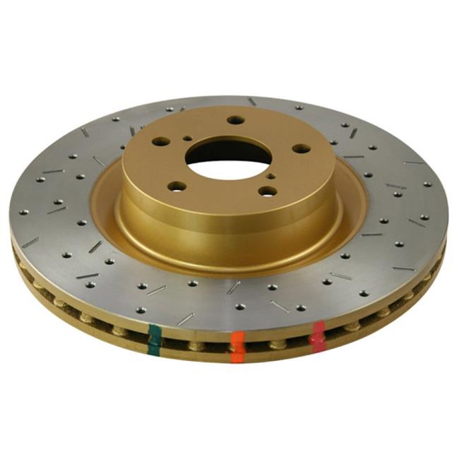 DBA 4908XS Rear Drilled & Slotted 4000 Series Rotor for 7 by 90-96 Turbo & 6 by 89-96 Non-Turbo 300ZX