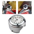 thumbnail image 4 of DYNWAVECA 22-25mm Motorcycle Handlebar Mount Clock Waterproof Handle Bar Modification Parts universal yacht Wear-Resistant , White, 4 of 8