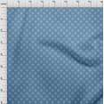 thumbnail image 4 of oneOone Cotton Cambric Medium Blue Fabric Asian Block Sewing Craft Projects Fabric Prints By Yard 56 Inch Wide, 4 of 5
