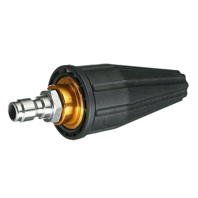 Buse pour Laveuses à Pression avec 5 Embouts, Incluant des Embouts de Pulvérisation Rouges, Jaunes, Verts et Blancs pour Divers angles de Nettoyage. Dotée d'Un design Rotatif durable en Noir et Laiton avec une Connexion Rapide de 1/4 Pieds'. orifice en Céramique de Précision et Boîtier en Laiton Forgé Assurent une Utilisation durable. Idéale pour les Tâches de Nettoyage à Haute Pression comme le Détartrage de la Rouille, les Planchers de garage et les Équipements de construction. Homologuée pour 3,0 GPM et Supporte jusqu'à 4000 PSI,