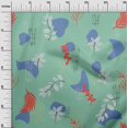 thumbnail image 3 of oneOone Velvet Dusty Teal Green Fabric Abstracts Sewing Craft Projects Fabric Prints By Yard 58 Inch Wide, 3 of 5
