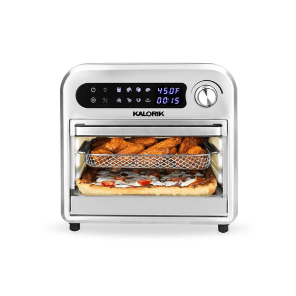 (Boîte Ouverte) Kalorik Four Friteuse à Air Chaud Numérique de 12,6 Pintes AFO46853BKSS