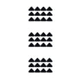 thumbnail image 2 of VONKY Lot de 12/lot Profitez de Coussinets Antidérapants et de Boucles Lavables Réutilisables et Durables Triangles Noirs 3Ensemble, 2 of 6