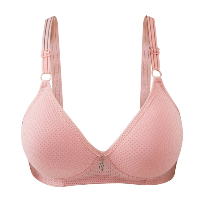 Plus Size Bras for Women Solid Color Sexy Breathable Adjustable Gathered Bra