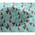 thumbnail image 5 of oneOone Viscose Chiffon Fabric Triangle Geometric Print Fabric By Yard 42 Inch Wide, 5 of 5