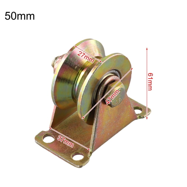 BTOER Track Pulley V Type Steel Cable Pulley For Ropes 1-8mm Cable Pulley With 2 Ball Bearing 30mm 50mm 60mm 80mm 95mm