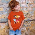 thumbnail image 3 of FhsagQ le 7 Juillet Garçon et Fille Mode Décontractée Imprimé Col Rond Ample Manche Courte T-Shirt Haut Fille Printemps le 7 Juillet T-Shirts Taille 6-9 Mois Printemps Orange 3-4 Ans, 3 of 3