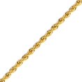 thumbnail image 2 of KISPER 18k Gold Over Stainless Steel 5mm Hip Hop Rope Chain Necklace, 22 inch, 2 of 6