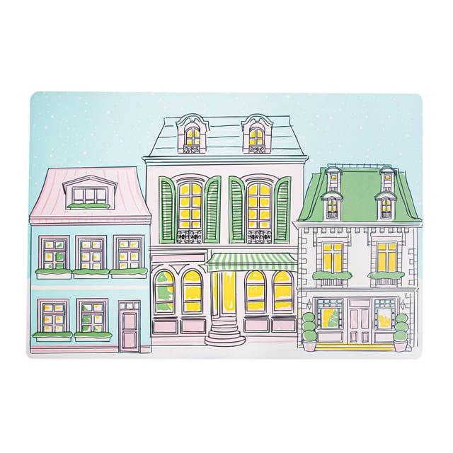 Holiday Time Maison De Noel Collection napperon en plastique