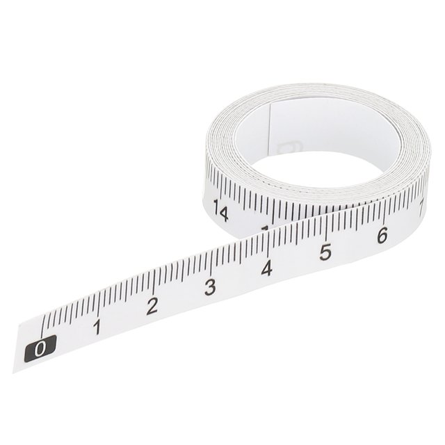 Unique Bargains Règle Adhésive, Ruban à Mesurer 100cm Imperméable pour Bateau de Pêche Établi Table de Couture, Transparent