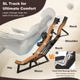 thumbnail image 4 of COSTWAY Fauteuil de Massage Apaisant26, Fauteuil Inclinable de Massage à Gravité Zéro pour Tout le Corps avec Piste SL, Chauffe-Taille, Coussin Gonflable pour Mollets, Détection Automatique des Épaules, Télécommande, Oreiller, 4 of 10