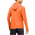 thumbnail image 3 of Ohufall Men's Shirts Long Sleeve Workout Fishing T Shirts UPF 50+ Sun Protection Rash Guard Dry Fit Athletic Running Tee Tops, 3 of 4