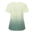 thumbnail image 3 of TIMIFIS Scrub for Women Nurse Uniforms Tops V Neck Gradient Color Short Sleeve Nursing Tops with Pockets - Spring/Summer, 3 of 3