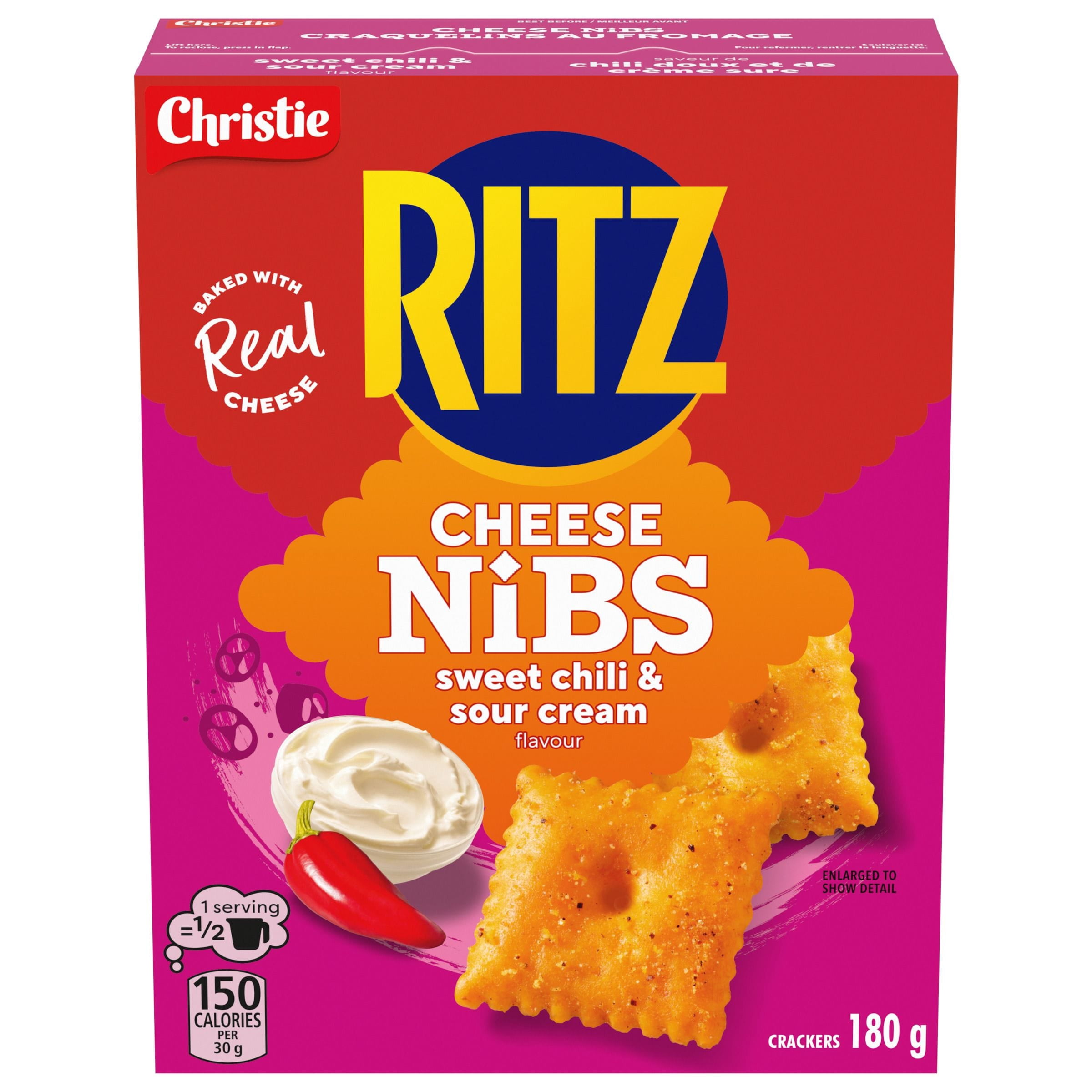 CHRISTIE RITZ CHEESE NIBS SWEET CHILI & SOUR CREAM