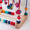 thumbnail image 2 of Wooden Bead Maze Bead Maze Toy Baby Roller Coaster Toddler Roller Coaster Bead Roller Coaster Wooden Bead Maze Roller Coaster Educational Circle Toy Coordination Ability Practicing, 2 of 6
