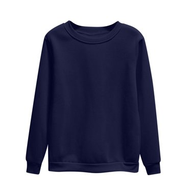 cfhntfmh Plus Size Sweatshirts for Women Casual Fleece Long Sleeve Pullover Tops Comfy Crewneck Solid Color Baggy Sweatshirts