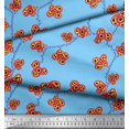 thumbnail image 2 of Soimoi Poly Georgette Fabric Flower Artistic Printed Fabric 1 Yard 42 Inch Wide, 2 of 3