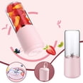 thumbnail image 1 of NARABB Juicer Machine 400ml, Six-blade Head Mini Juicer, USB Rechargeable Portable Juicing Cup, Home Juicer, Large Capacity Glass Juicer, 1 of 8