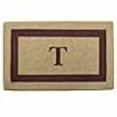 thumbnail image 3 of Nedia Home 02023T Single Picture - Brown Frame 22 x 36 In. Heavy Duty Coir Doormat - Monogrammed T, 3 of 4