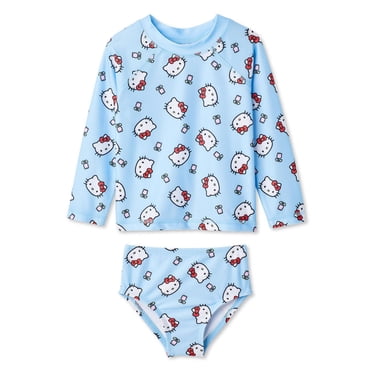 Hello Kitty Toddler Girls' Two Piece Rashguard Set