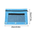 thumbnail image 3 of Binder Pencil Pouch Pencil Pouch for 3 Ring Binder Zipper Pencil Pouch 3 Ring Pencil Pouch Pencil Bags with Zipper Pencil Bag Three Holes Cloth Pencil Case Double Layer Mesh Large Capacity Pencil Bag, 3 of 6